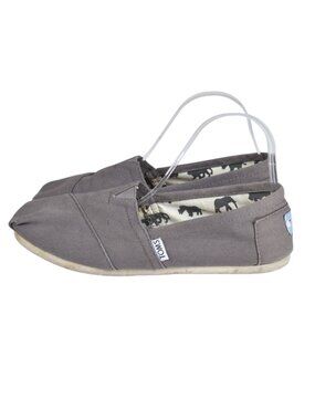 Tom Classic  Canvas Shoes Espadrilles Gray Size 9